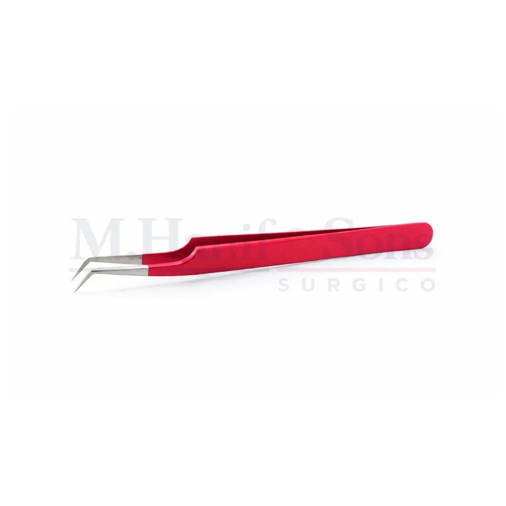 Angled tweezers