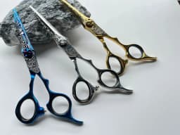Professional Barber Scissor( Damascus print)