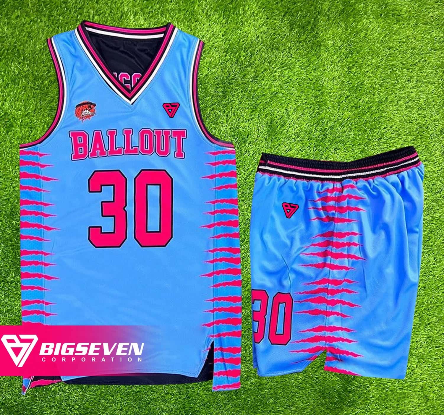 Basketball uniform set