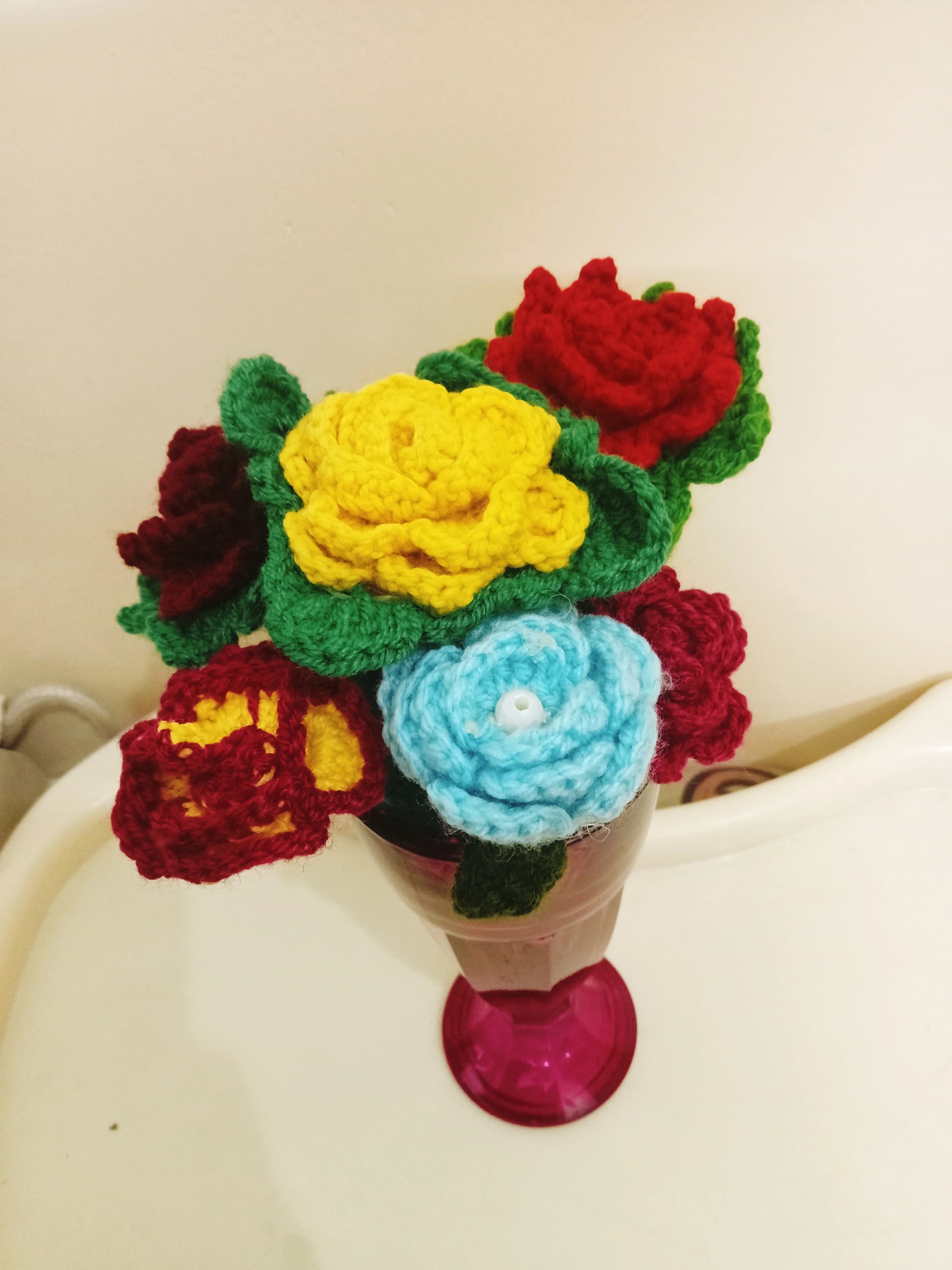 Crochet flower bouquet