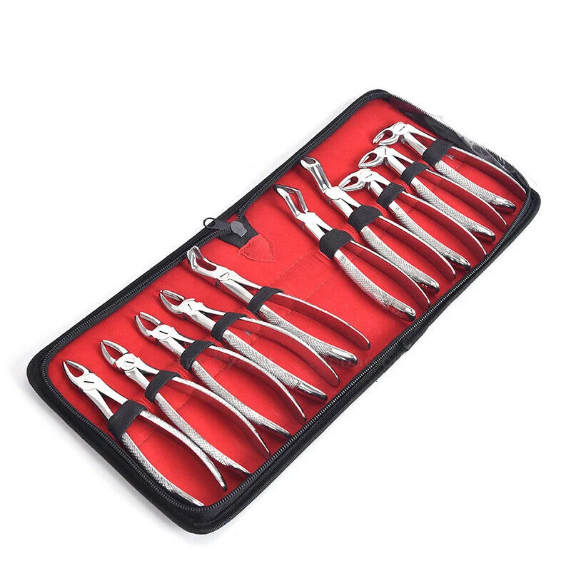 Dental extraction forceps set