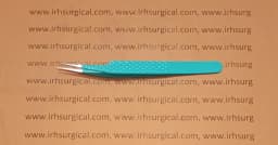 Bhattitweezers Straight-Tip Eyelash Tweezers – Precision Lash Tool with Textured Grip Handle