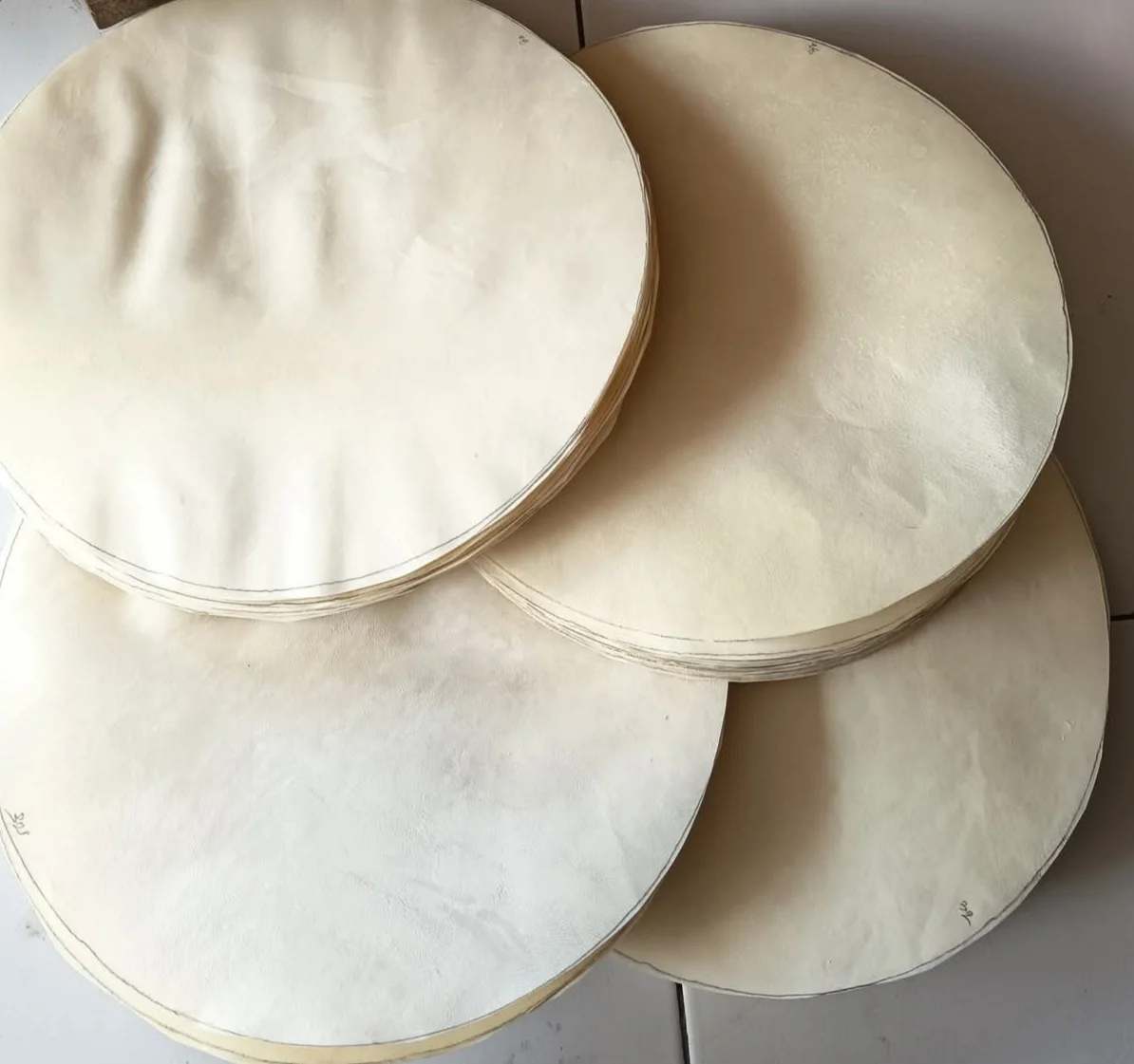 Goat skin round sheets