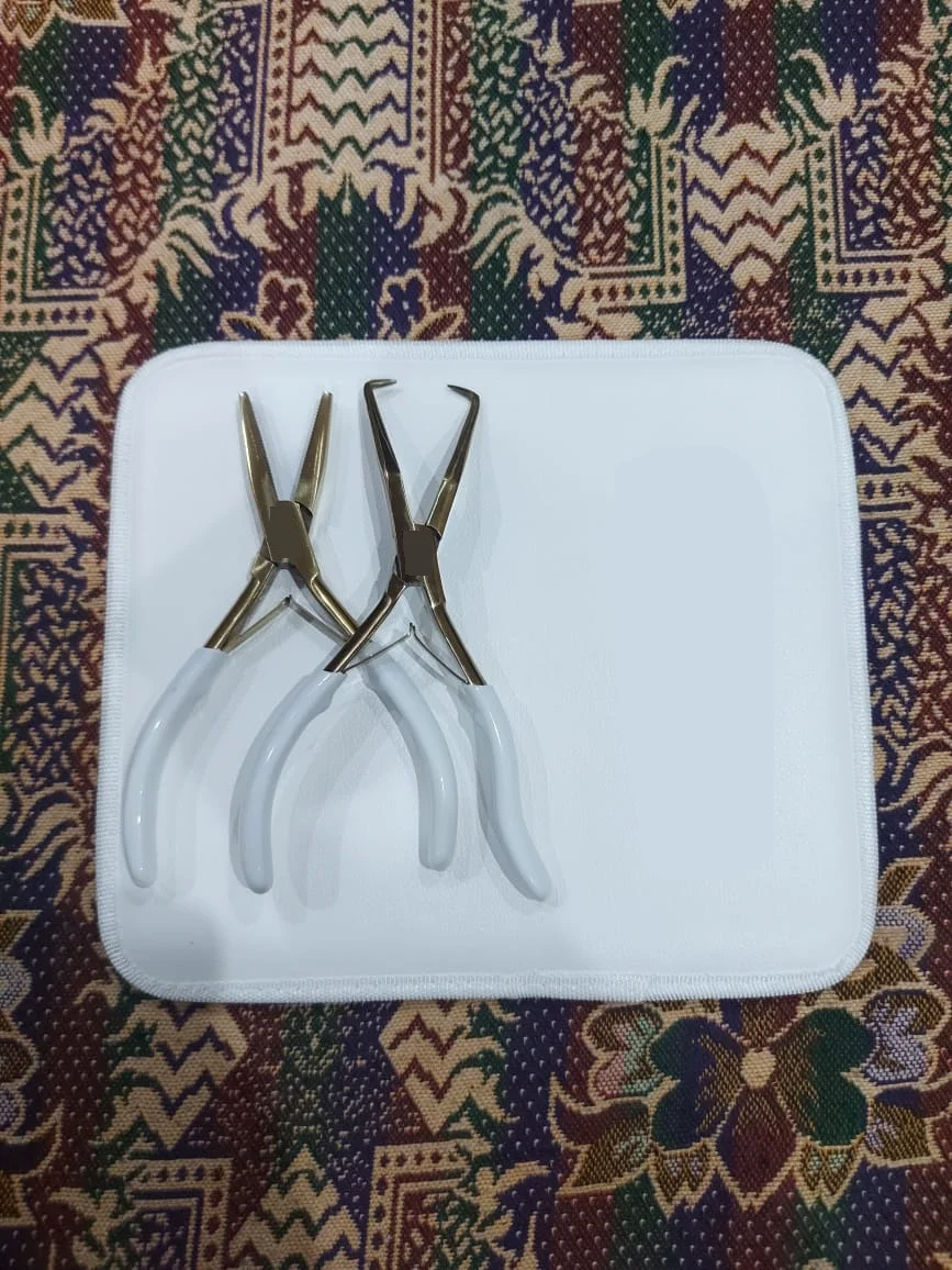 Hair extension pliers set
