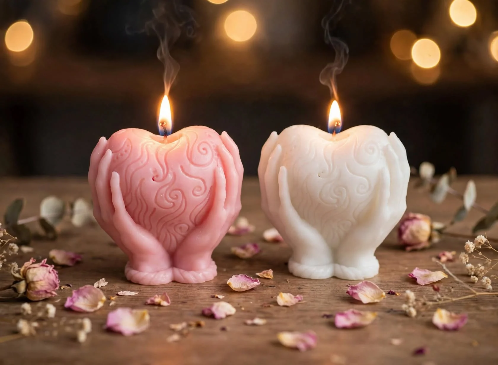 Heart candles