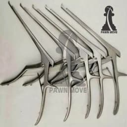 Kerrison Rongeur Set 7″ – 5 Pcs Black, Gold & Satin Finish 40° Up-Bite Cervical