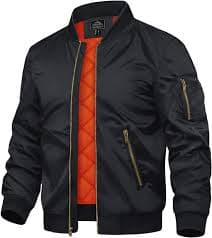Hooded Leather Jacket with Quilted Lining, Zippered Pockets and Stand Collar — Black Moto Style