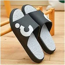 Men's PVC Flip Flops with Non-Slip Sole and Wide Strap – Open-Toe Beach Sandals