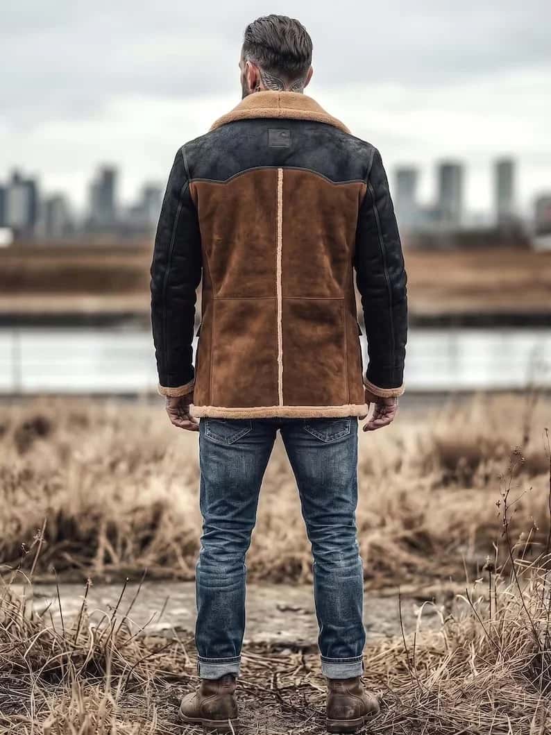 Men’s shearling-style jacket