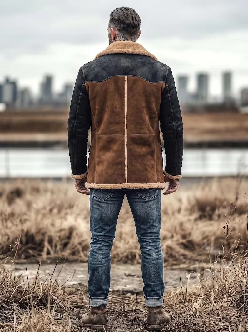 Men’s shearling-style jacket