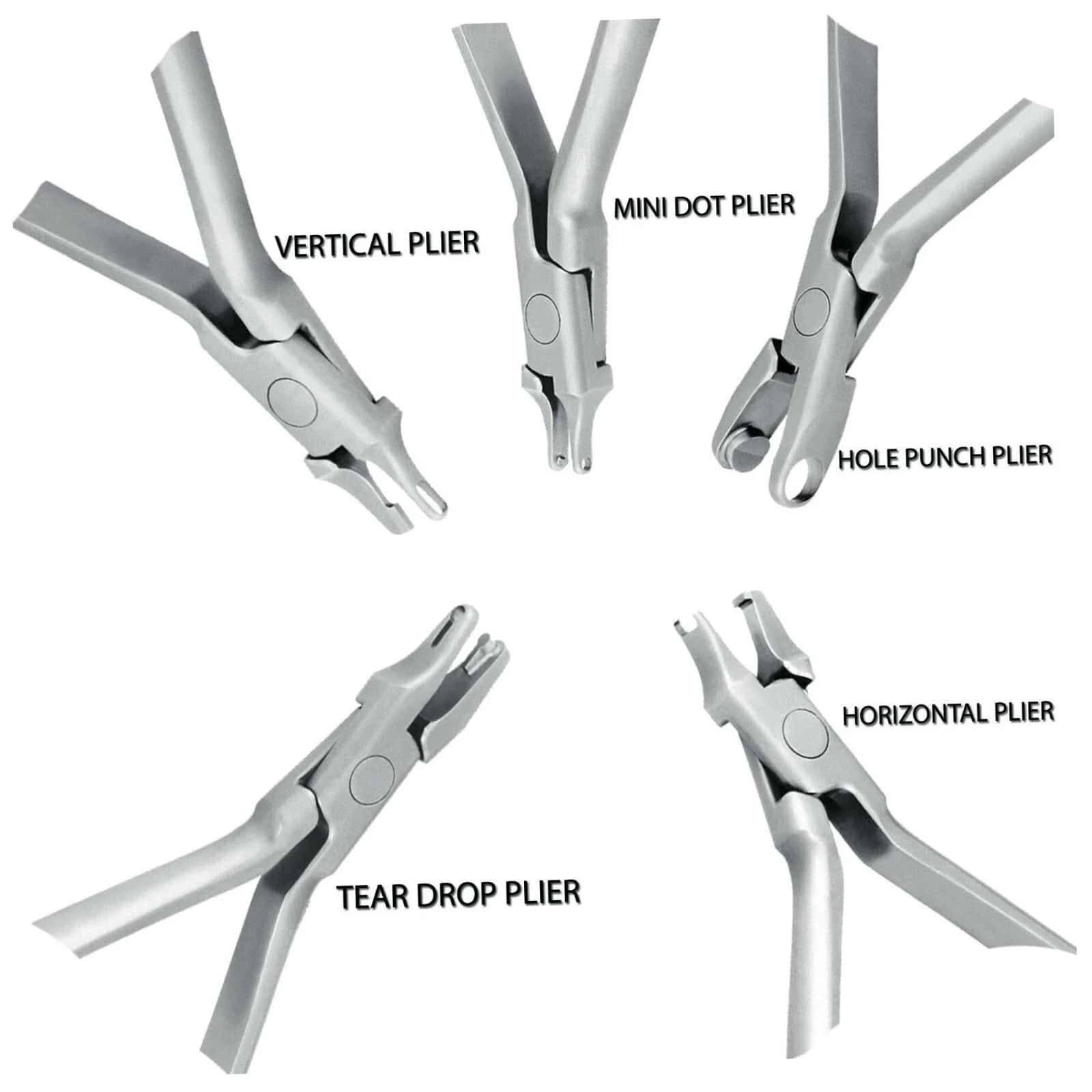 Orthodontic plier set