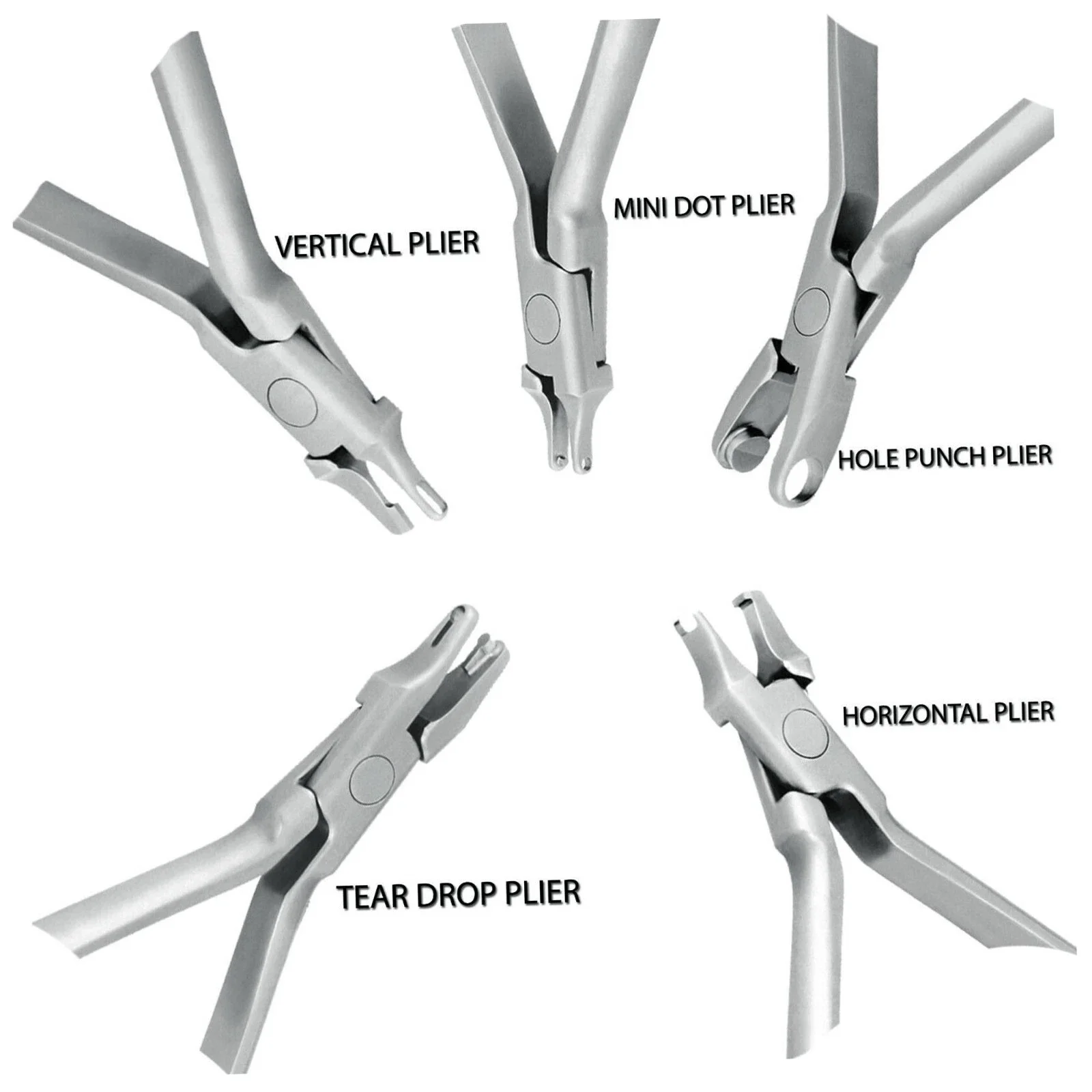 Orthodontic plier set