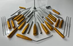 Orthopaedic Surgical Instrument Set – Assorted Precision Hand Tools with Hooks, Probes, Chisels, Elevators & Mallet-Style Instruments