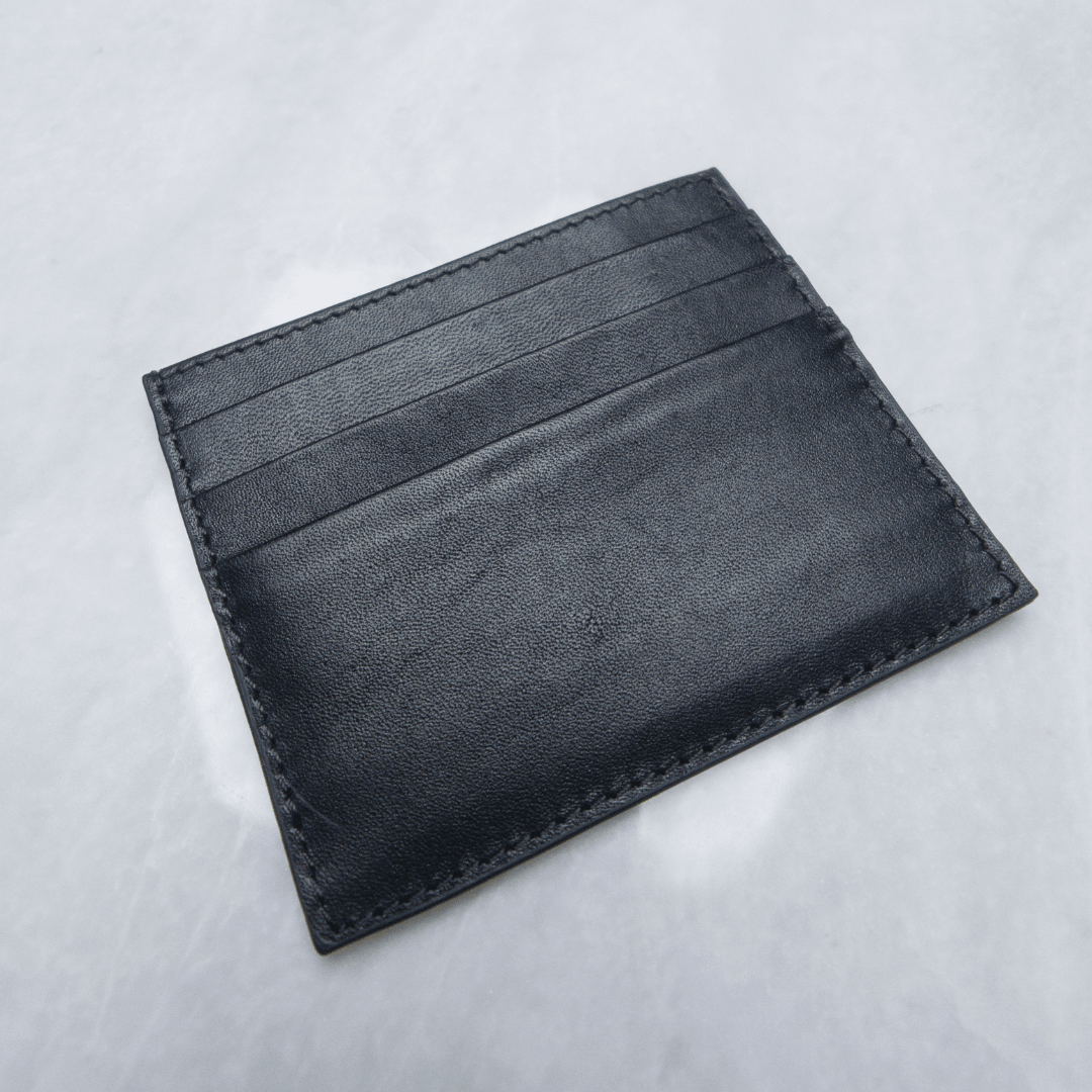 Premium Black Leather Card Holder