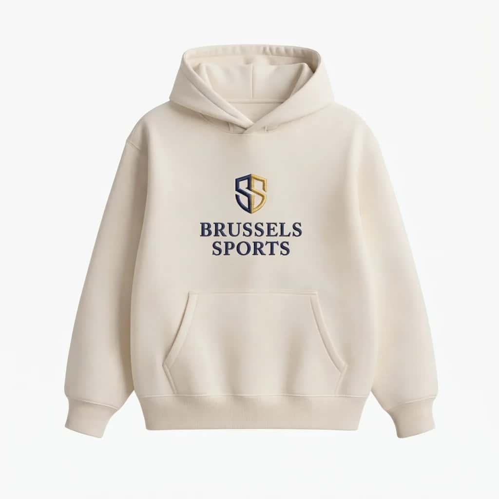 Pullover hoodie with Brussels Sports branding
