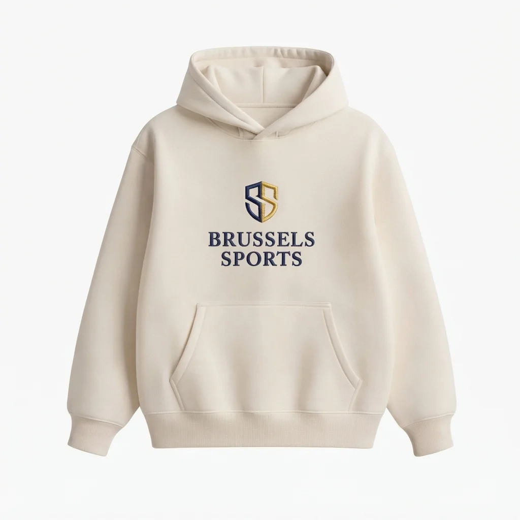 Pullover hoodie with Brussels Sports branding