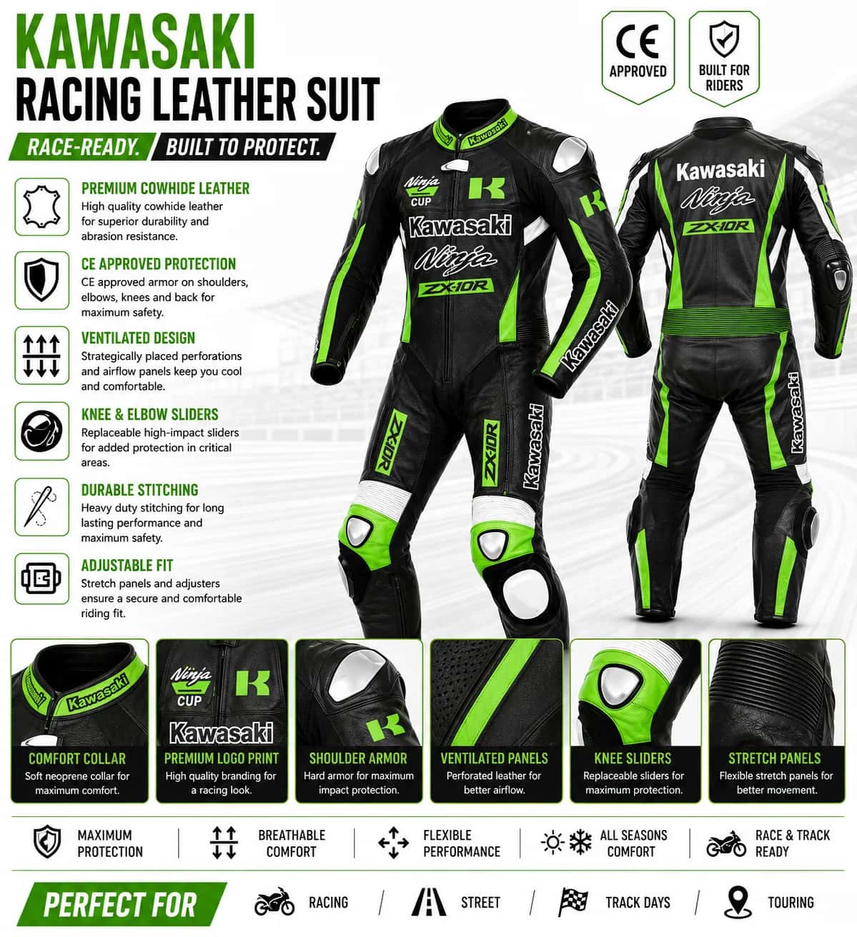 Racing leather suit