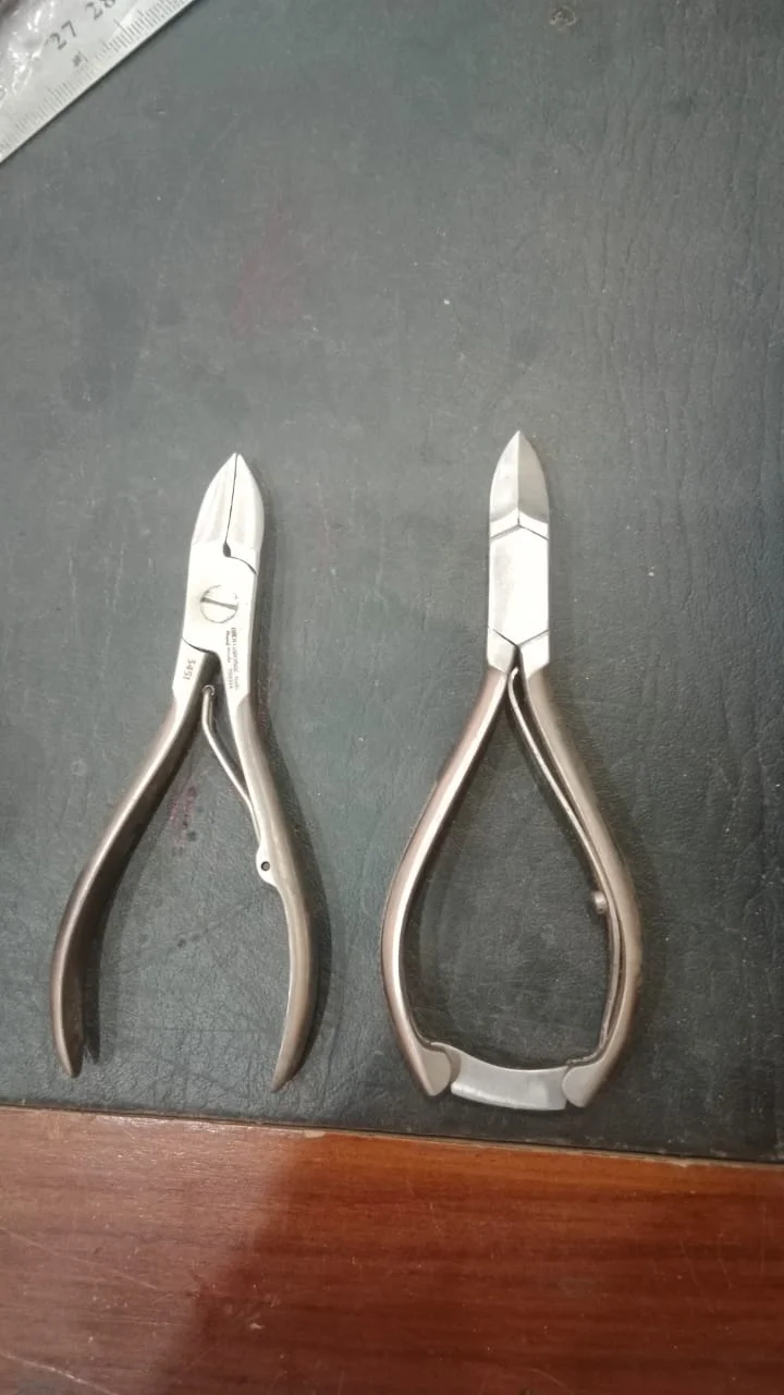 Stainless Steel Nail Cutter & Cuticle Nipper Set - 2 Pcs