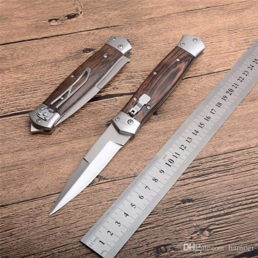 Custom Handmade D2 Steel Folding Hunting Knife, Leather Shea...
