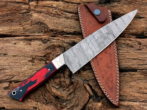 High Quality Handmade Hand Forged Damascus Steel Chef Knife ...